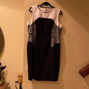Black and white party dress